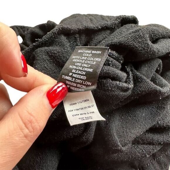 EUC Torrid Plus Size Women's Black Lace Trim Jogger Pants Black Size 3 - Picture 12 of 12